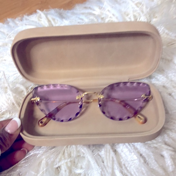*Authentic* CHLOE Lavender Cat Eye Shades main image 4